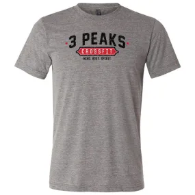 3 Peak CrossFit - 100 - Standard - Men's Triblend T-Shirt