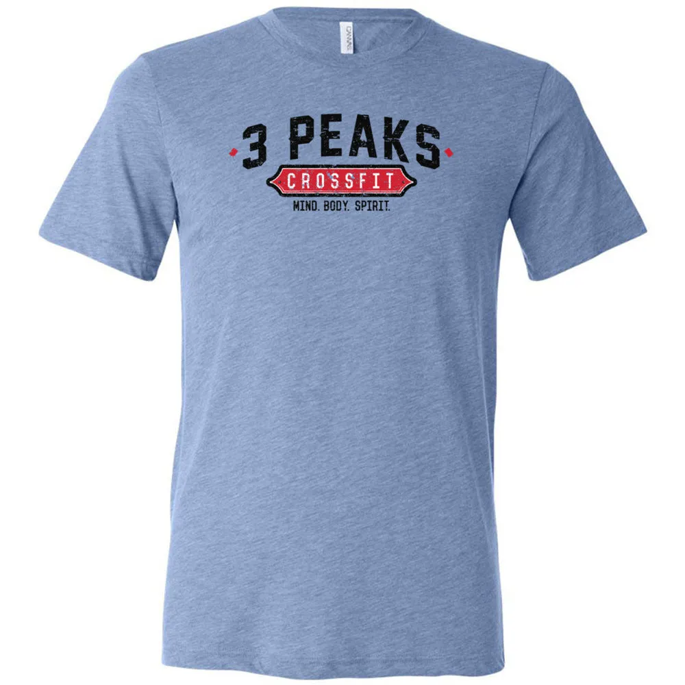 3 Peak CrossFit - 100 - Standard - Men's Triblend T-Shirt