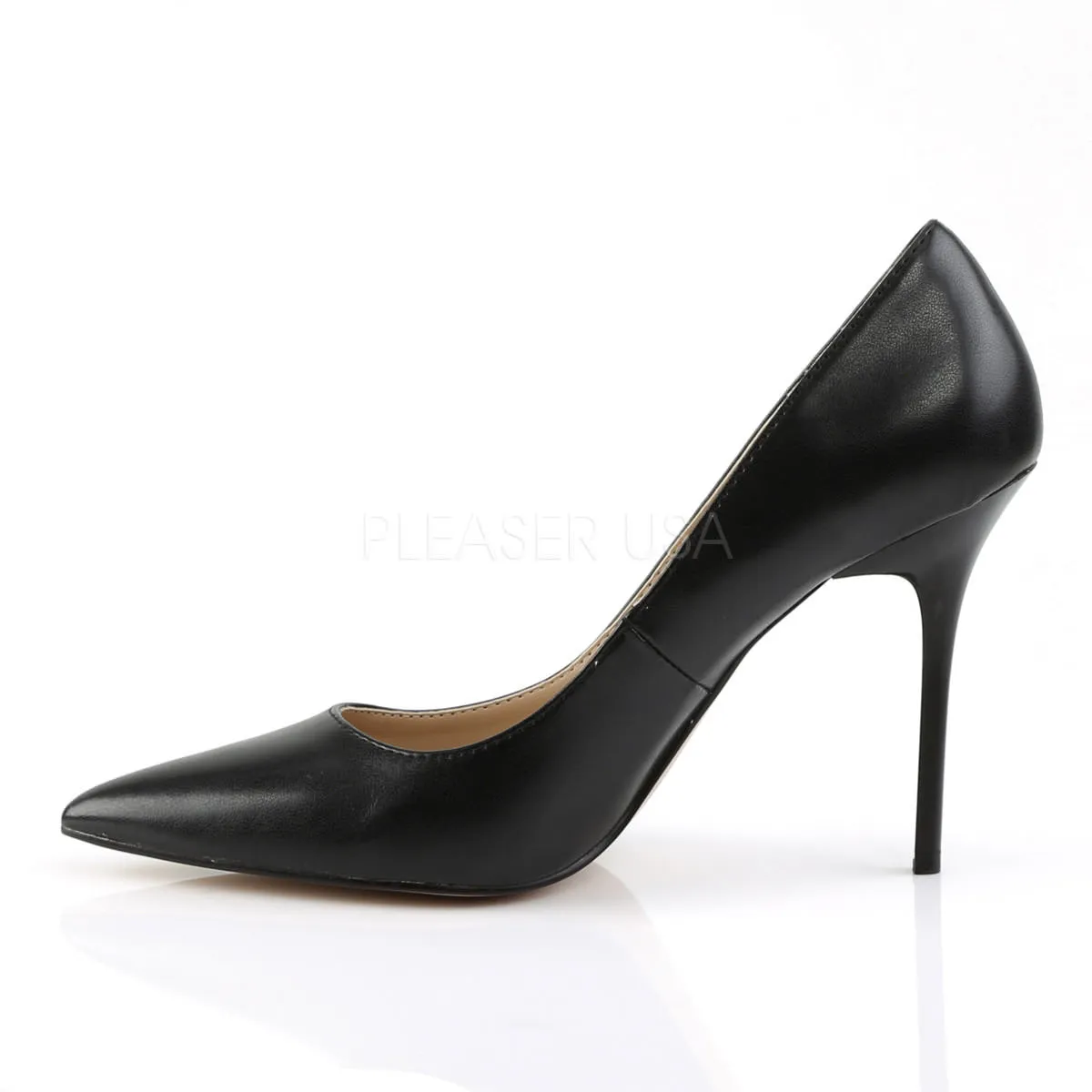 4 Inch Heel CLASSIQUE-20 Black Pu