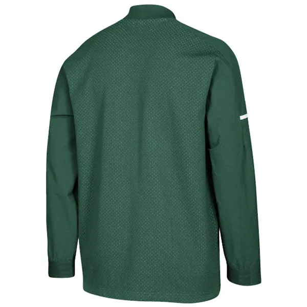 adidas Men's Dark Green/White Squad Bomber Jacket