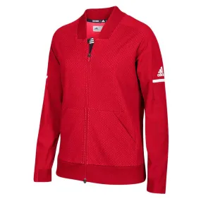 adidas Women's Power Red/White Squad Bomber