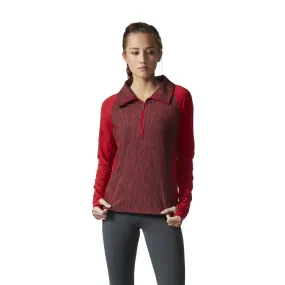 adidas Women's Red Performance Baseline Jacket