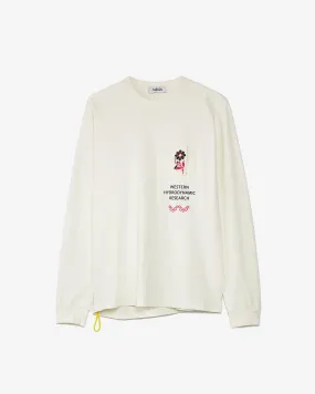 Adish x WHR Mawj Logo Long Sleeve Shirt White