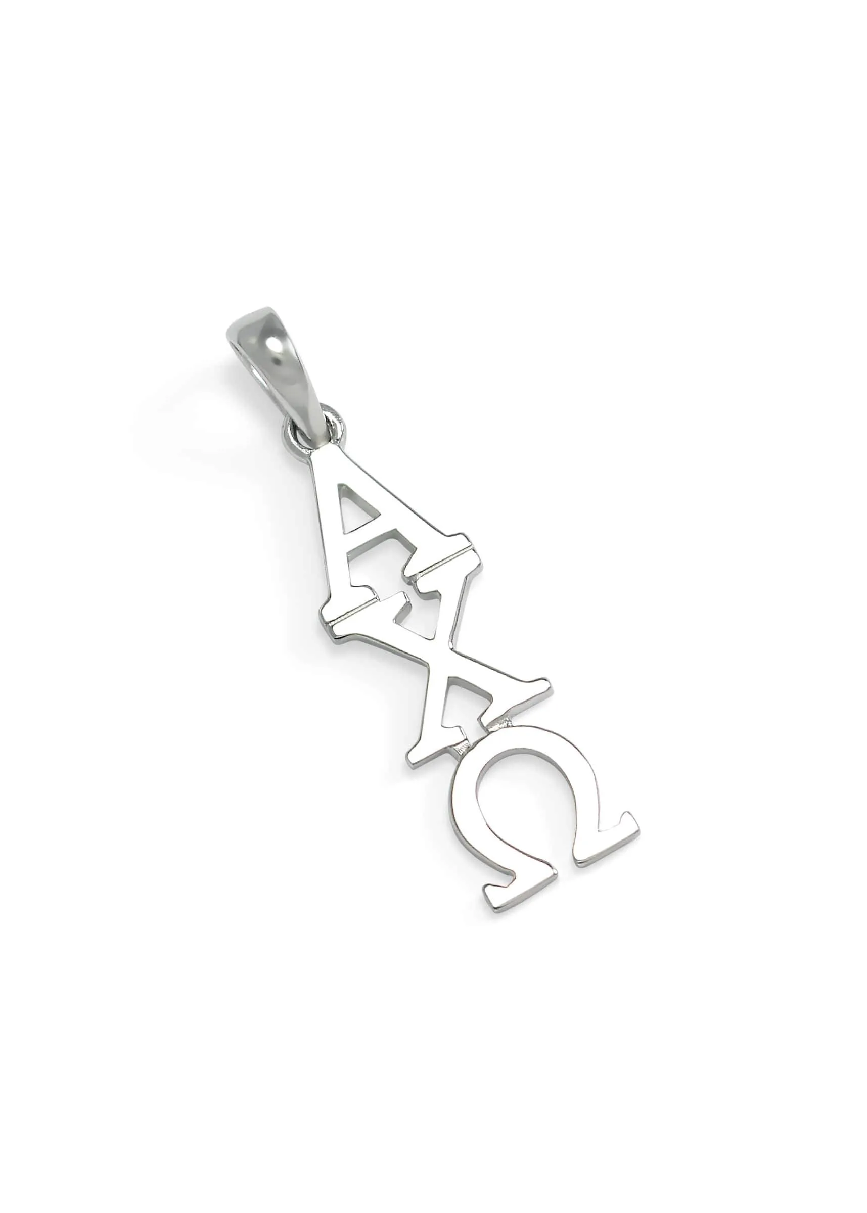 Alpha Chi Omega Sterling Silver Lavaliere Pendant