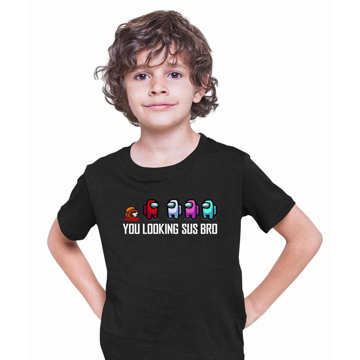 AMONG US T-SHIRT - IMPOSTOR GAMING RETRO FUNNY COOL GIFT CHRISTMAS CREW MATE SUS T-shirt for Kids