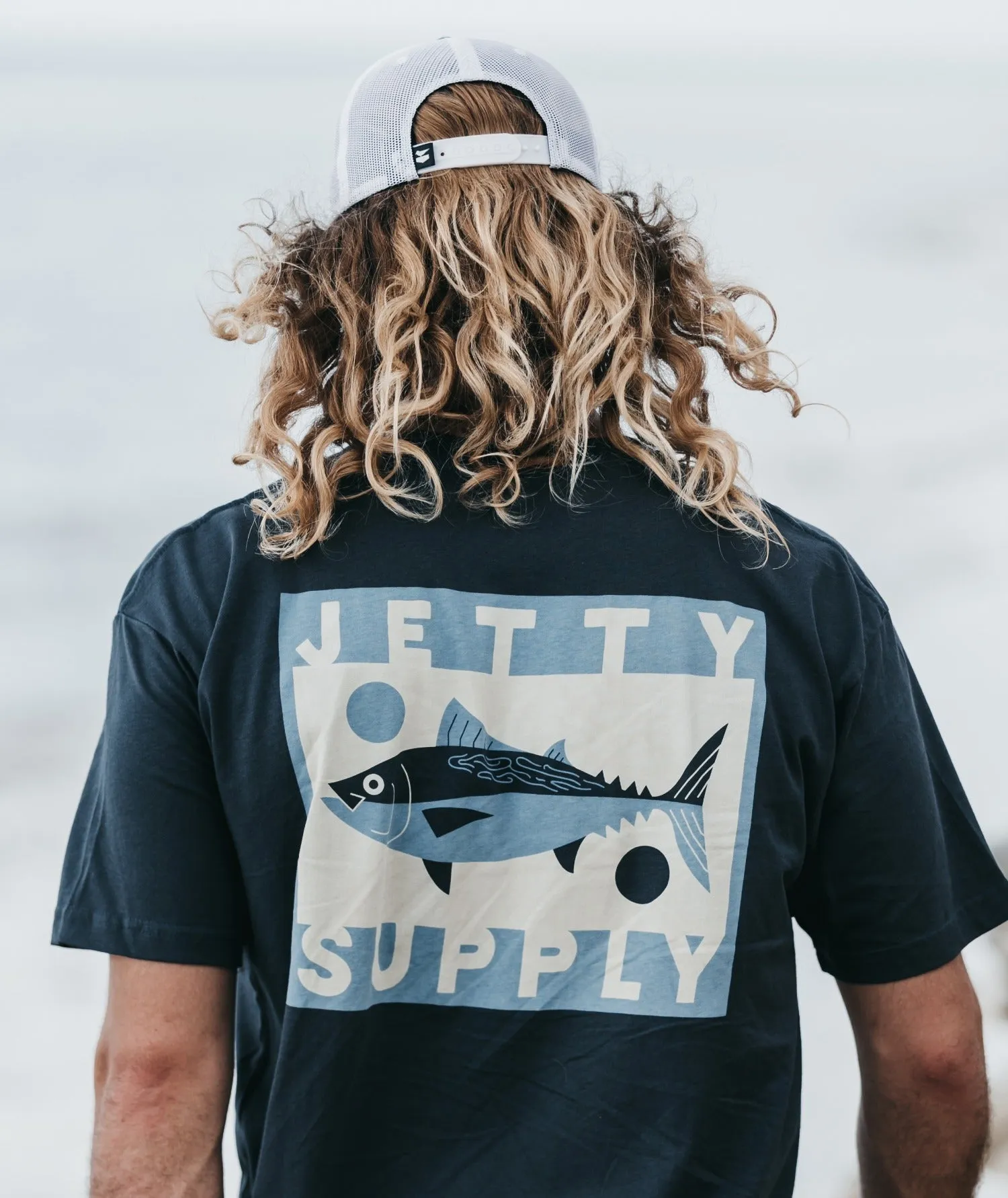 Beach Tuna Tee - Blue