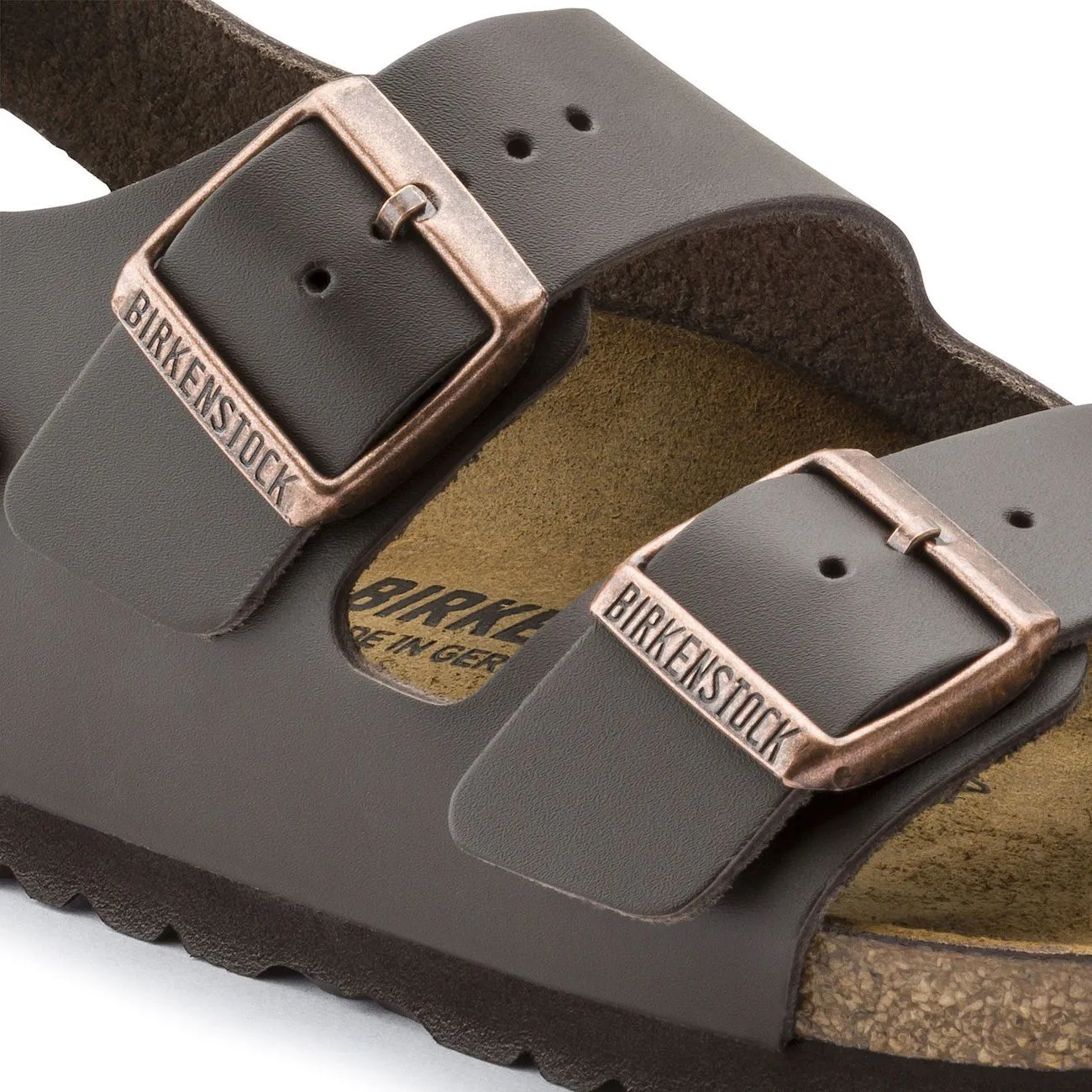 Birkenstock Classic, Milano, Smooth Leather, Regular Fit, Dark Brown