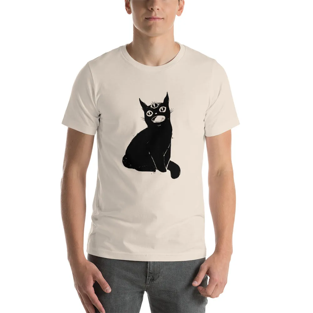 Black Cat Third Eye Unisex T-Shirt