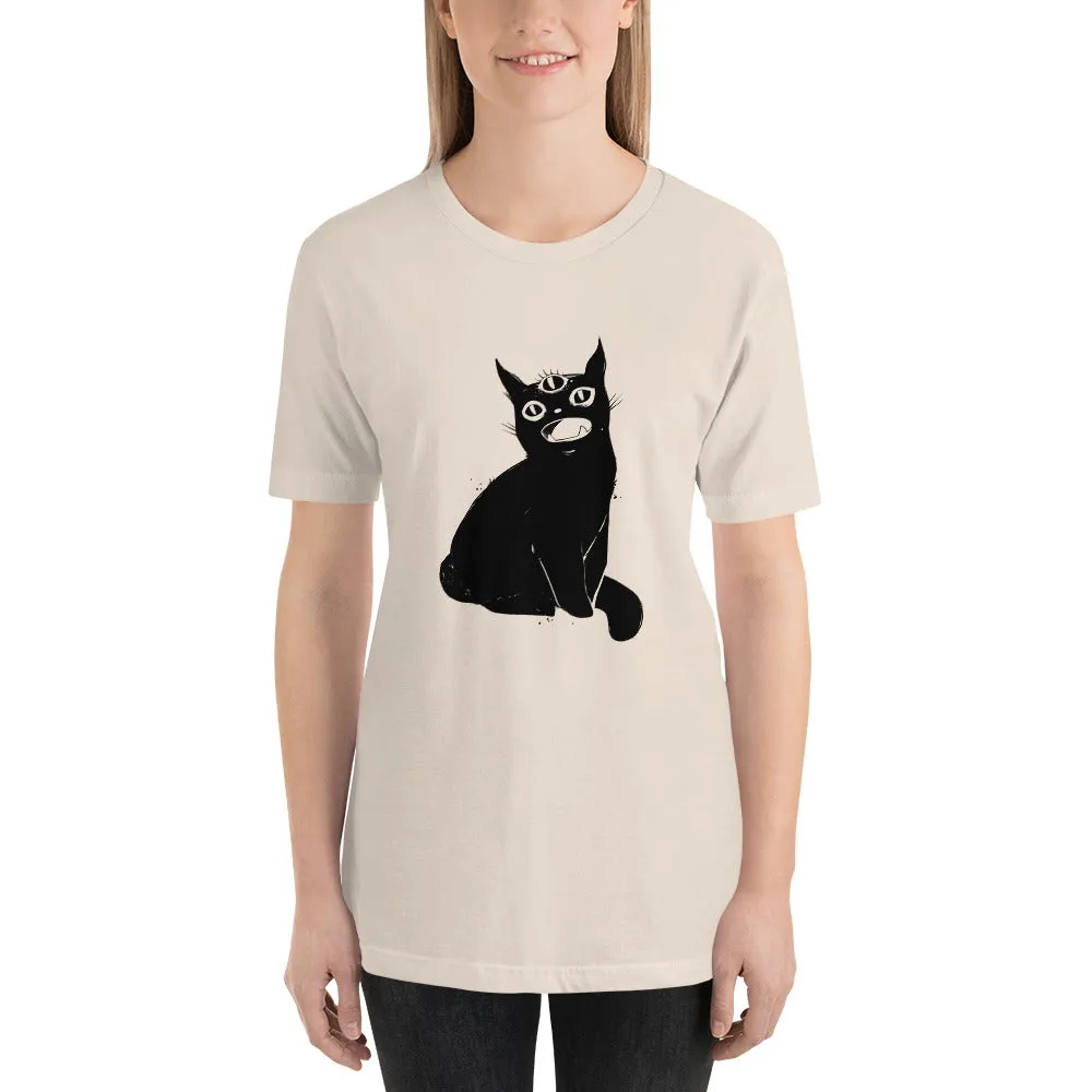 Black Cat Third Eye Unisex T-Shirt