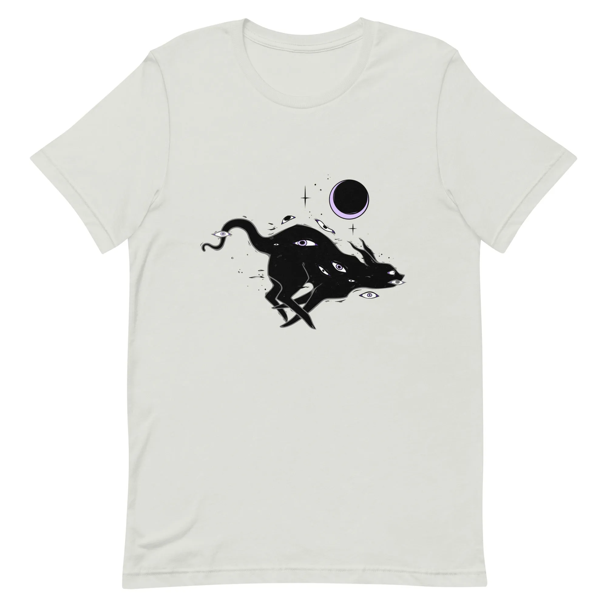 Black Running Cat, Unisex T-Shirt