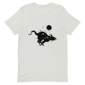 Black Running Cat, Unisex T-Shirt