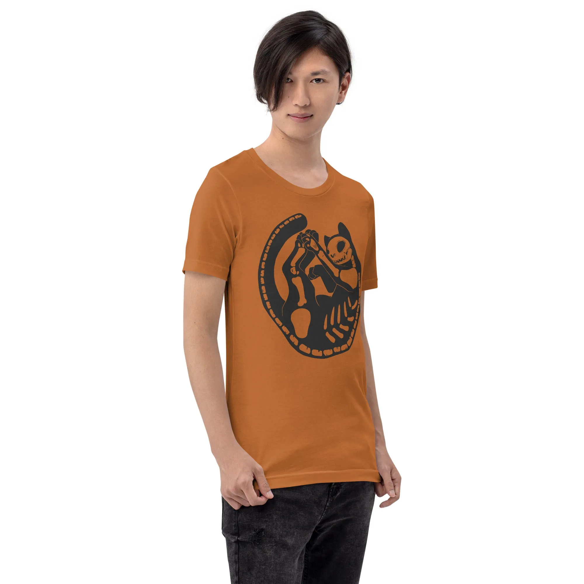 Cat Skeleton, Unisex T-Shirt