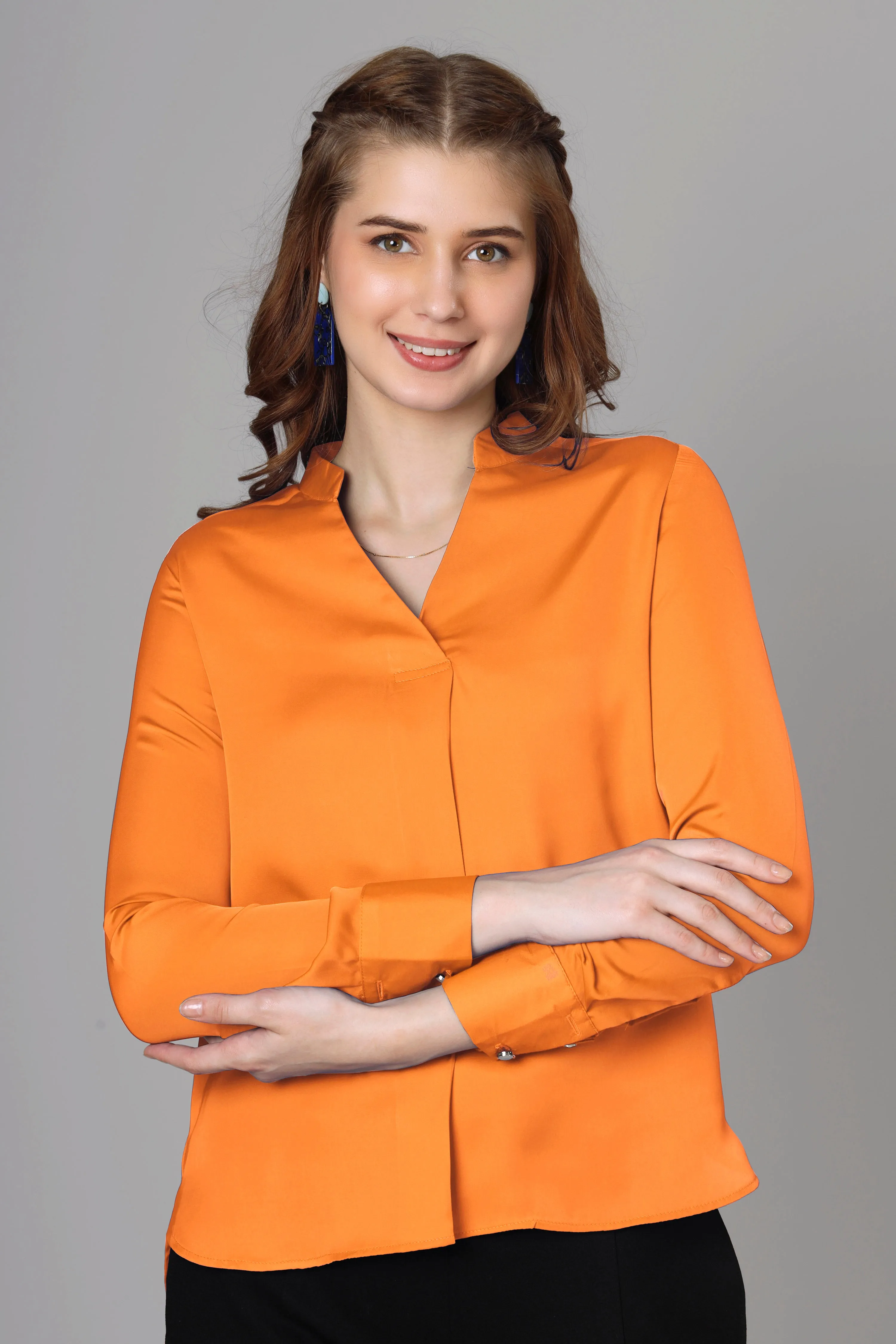 Classic Orange Top For Women