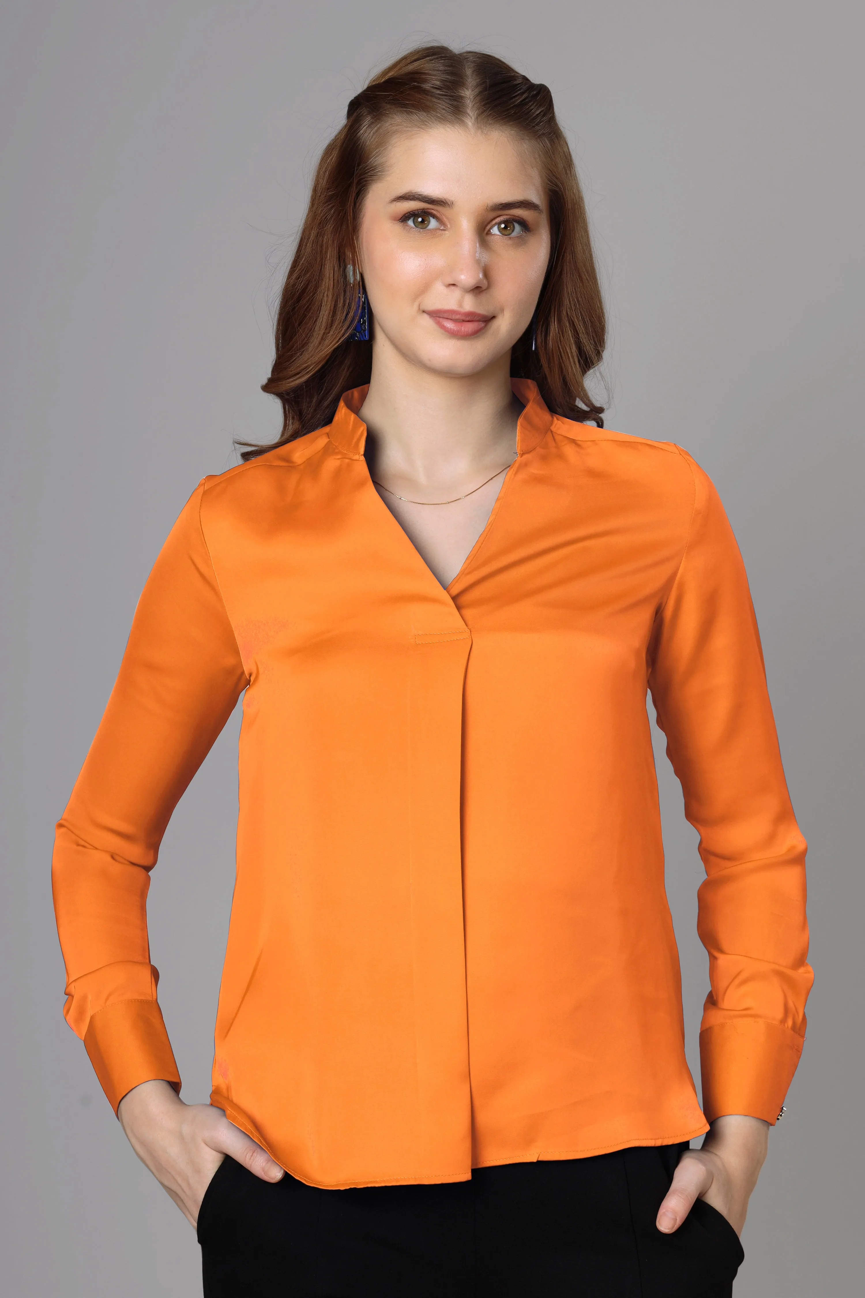 Classic Orange Top For Women