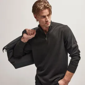 Clean Finish Jersey Half Zip - Black