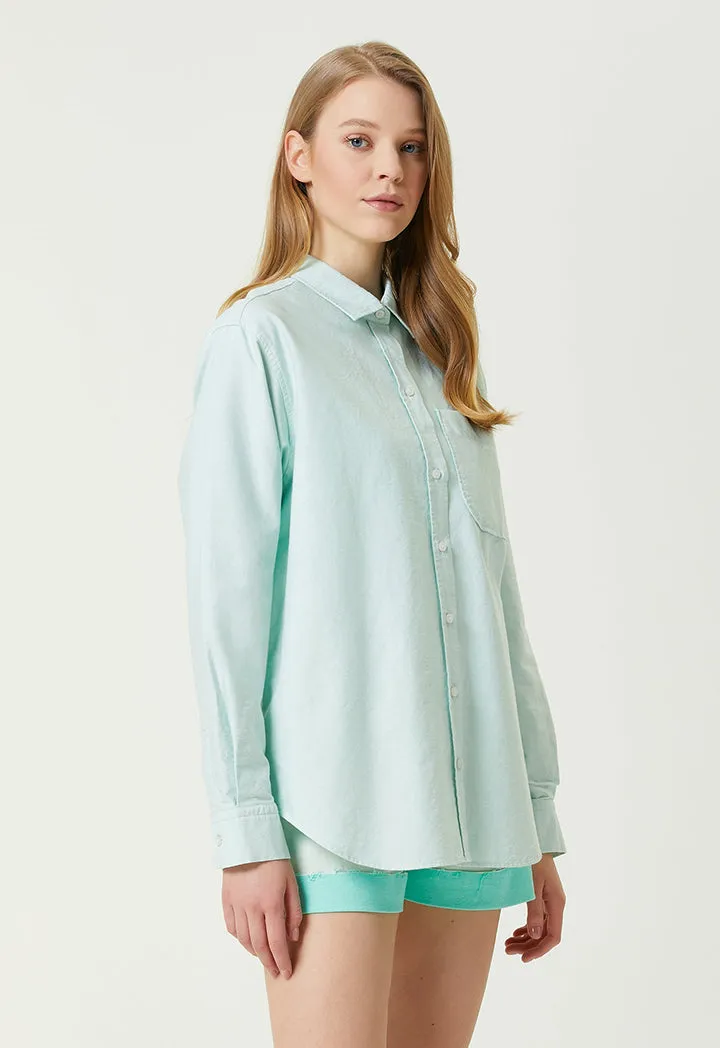 Club Boyfriend Oxford Shirt Blue