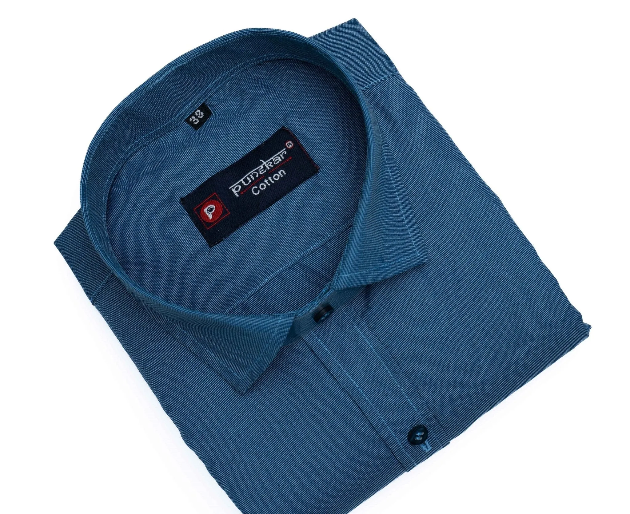 Dark Blue Color Polyester Shirt For Men