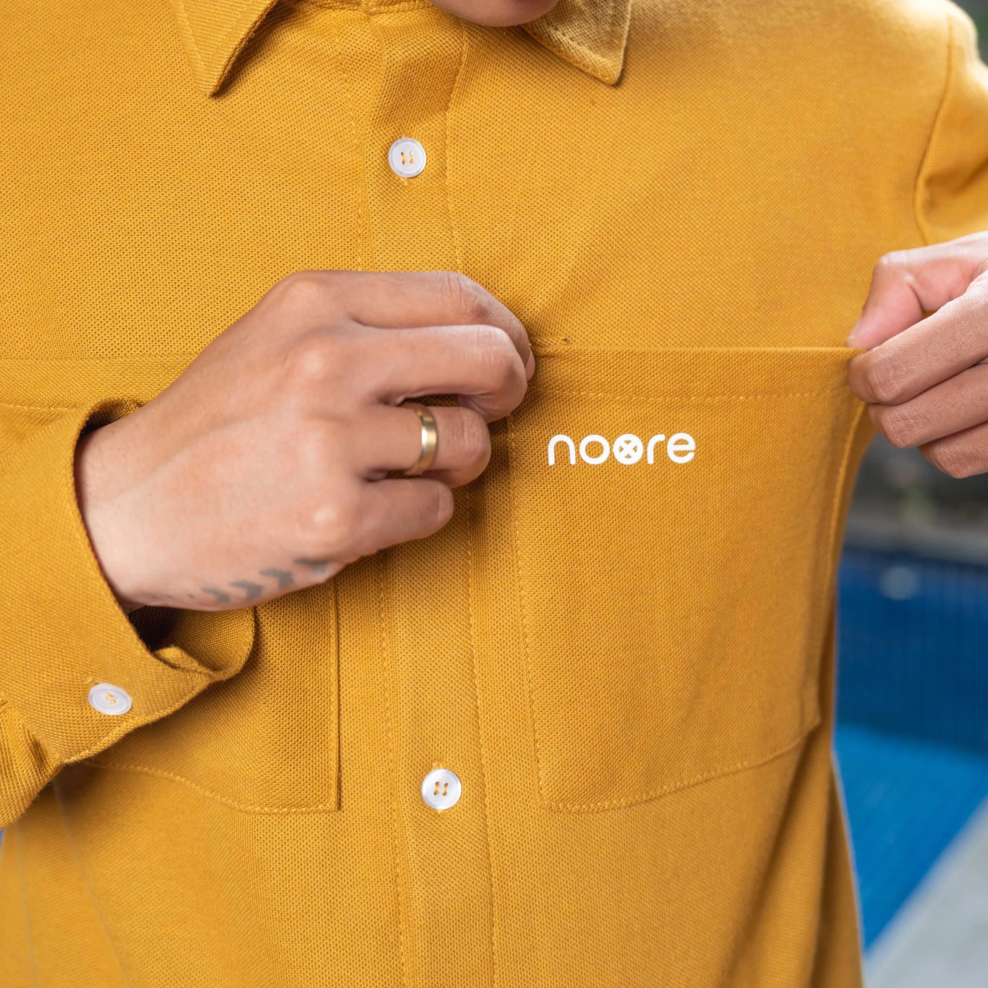 Eid Elegance - Mavrick Shirt - Mustard