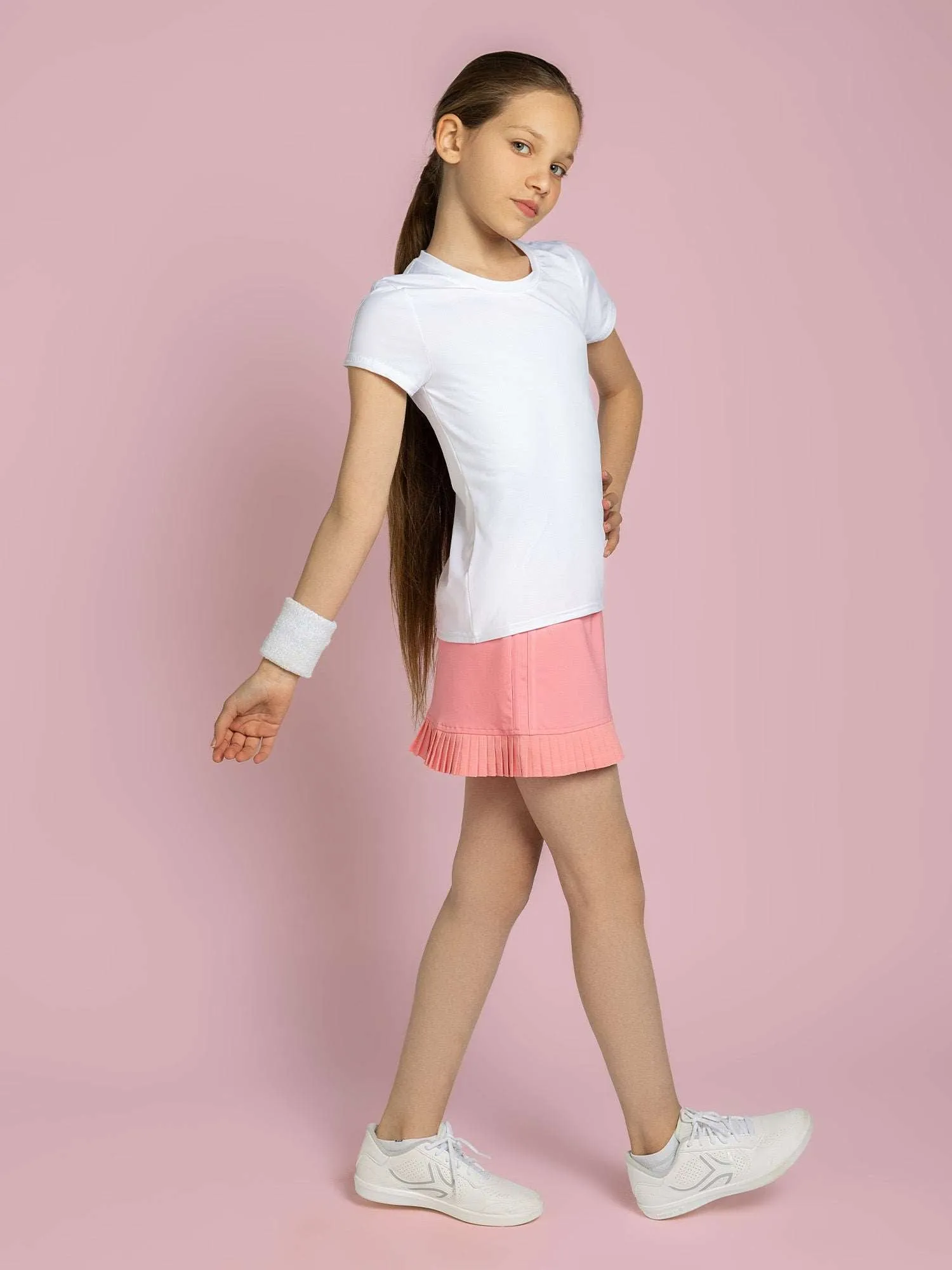 Girls Classic Short Sleeve Crew Neck - White