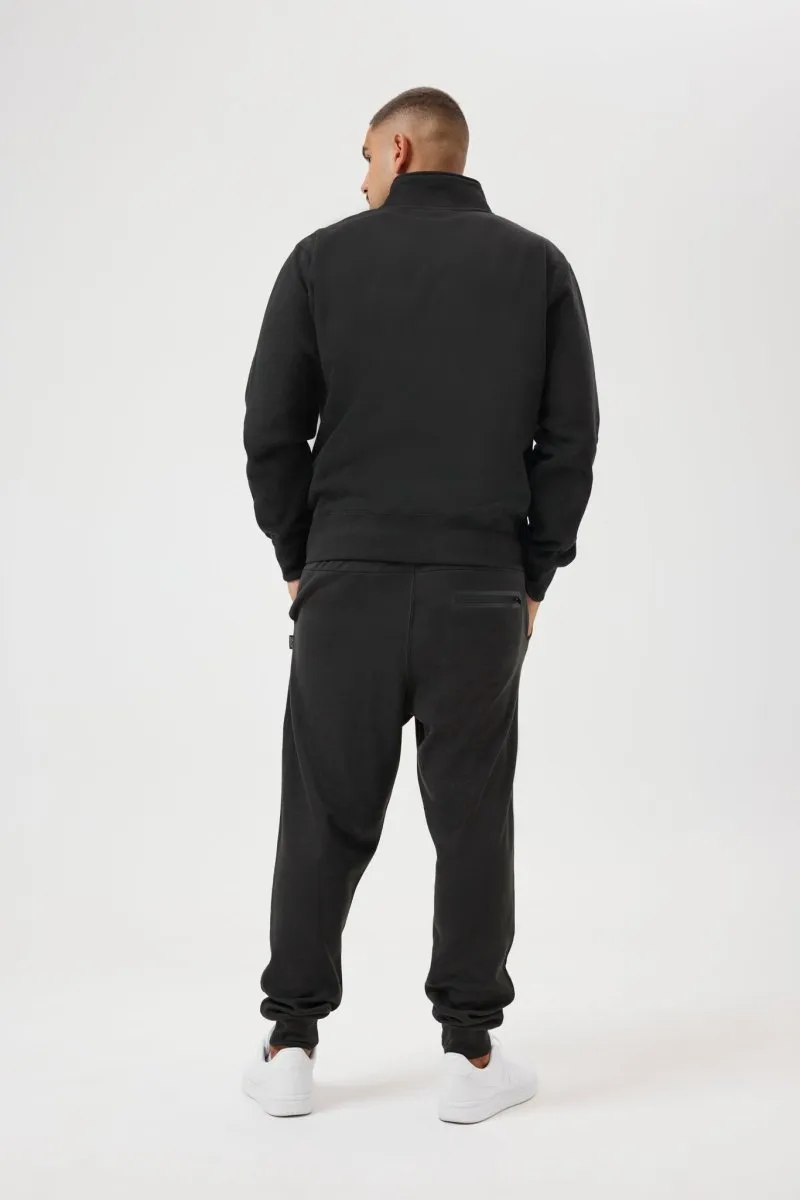 INSPORT MEN'S QUARTER ZIP BLACK