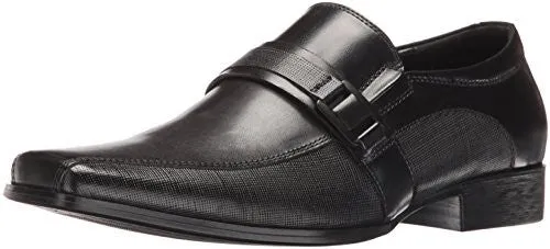 KENNETH COLE REACTION MEN'S GOOD REVIEW SLIP-ON LOAFER, BLACK, 11.5 M US