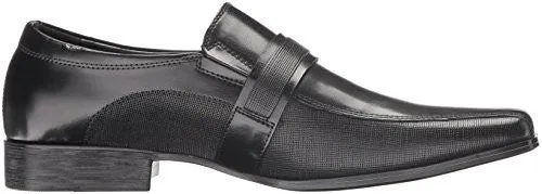 KENNETH COLE REACTION MEN'S GOOD REVIEW SLIP-ON LOAFER, BLACK, 11.5 M US