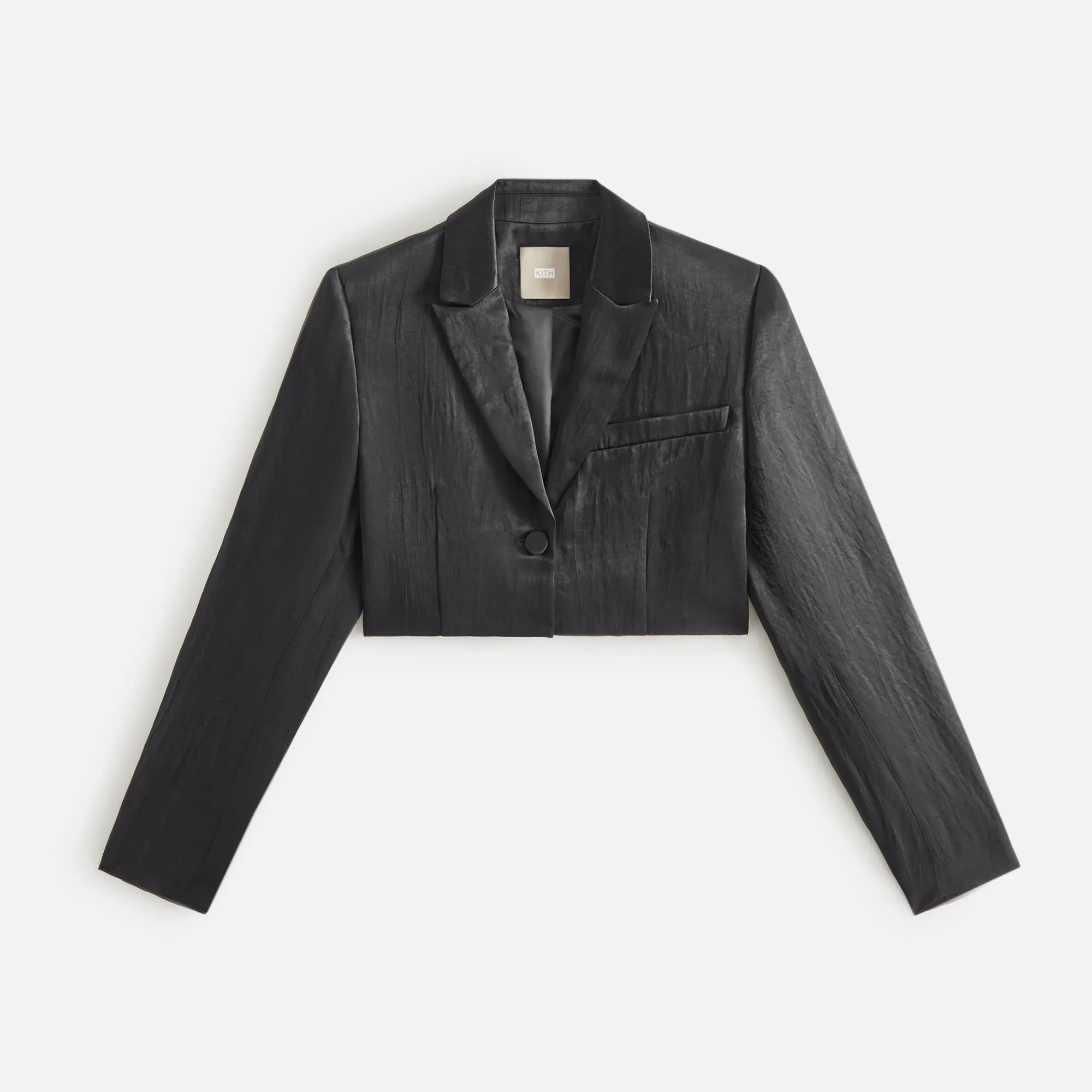 Kith Women Kyrie Cropped Tuxedo Jacket - Black