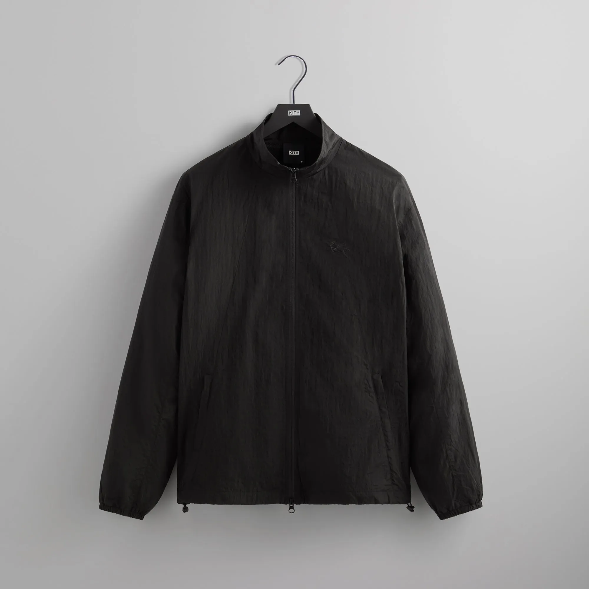 Kith Wrinkle Nylon Windsor Panelled Track Jacket - Black