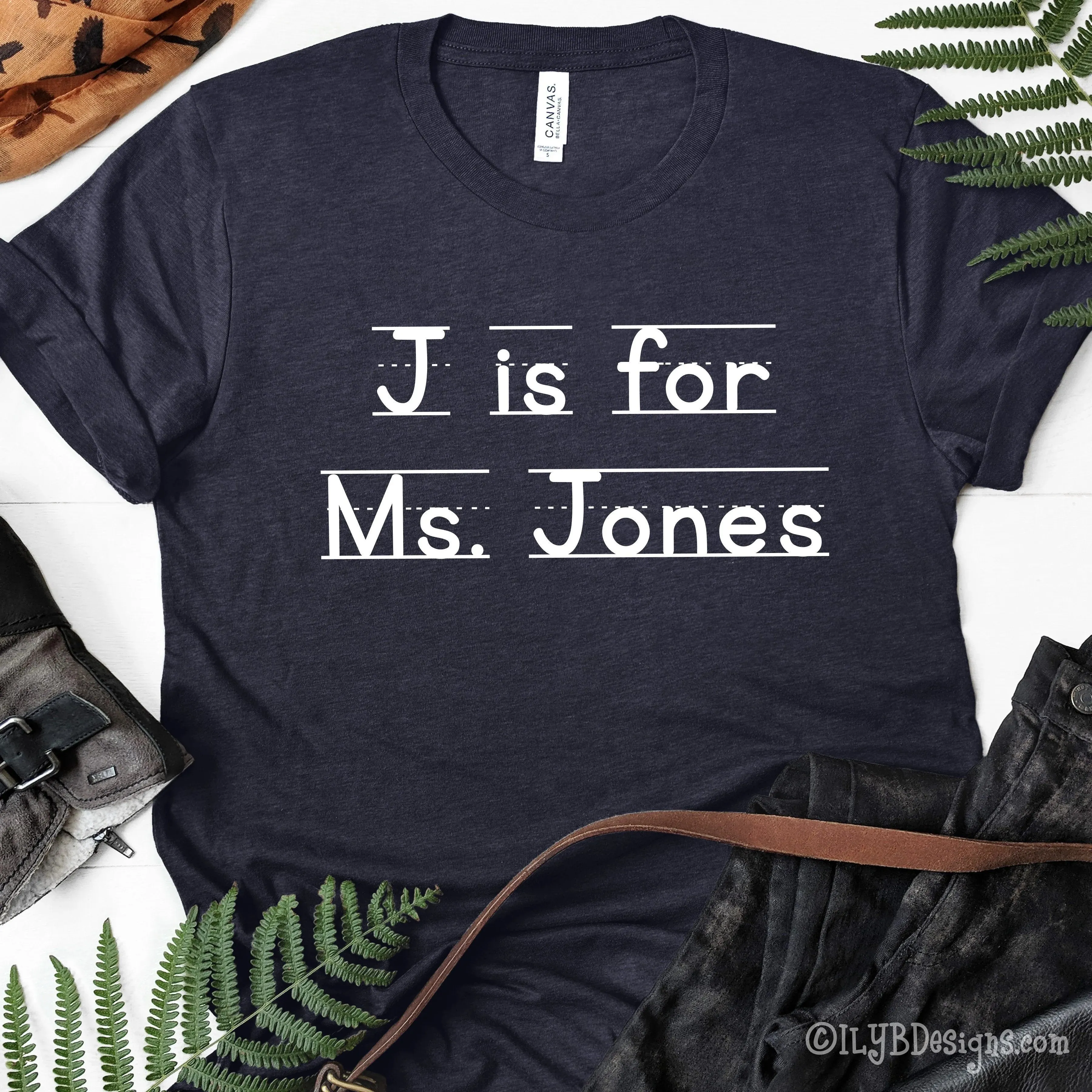 Letter is for Name Personalized Teacher Shirt | Teacher Name Shirts