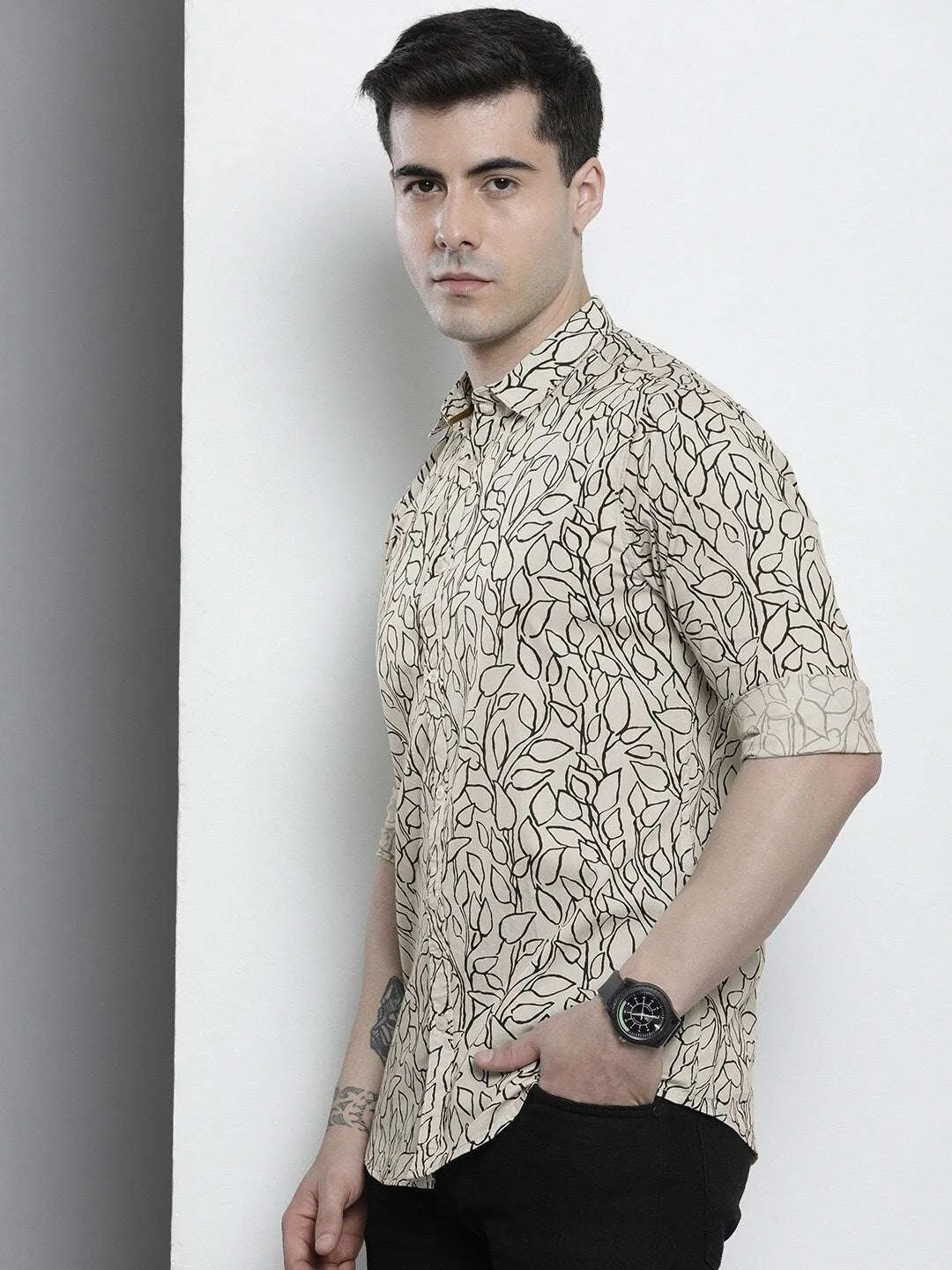 Men Abstract Printed Shirt