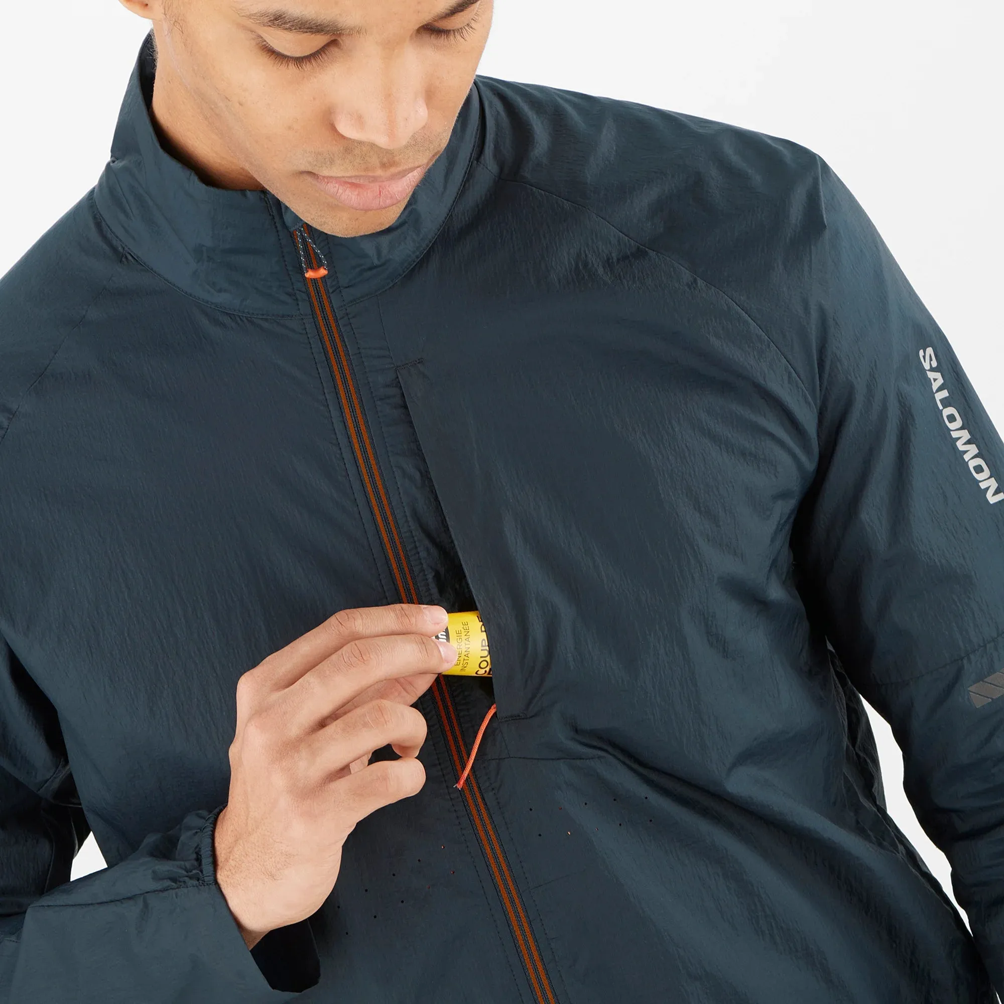 Men's Salomon Sense Flow Jacket Carbon/Carbon