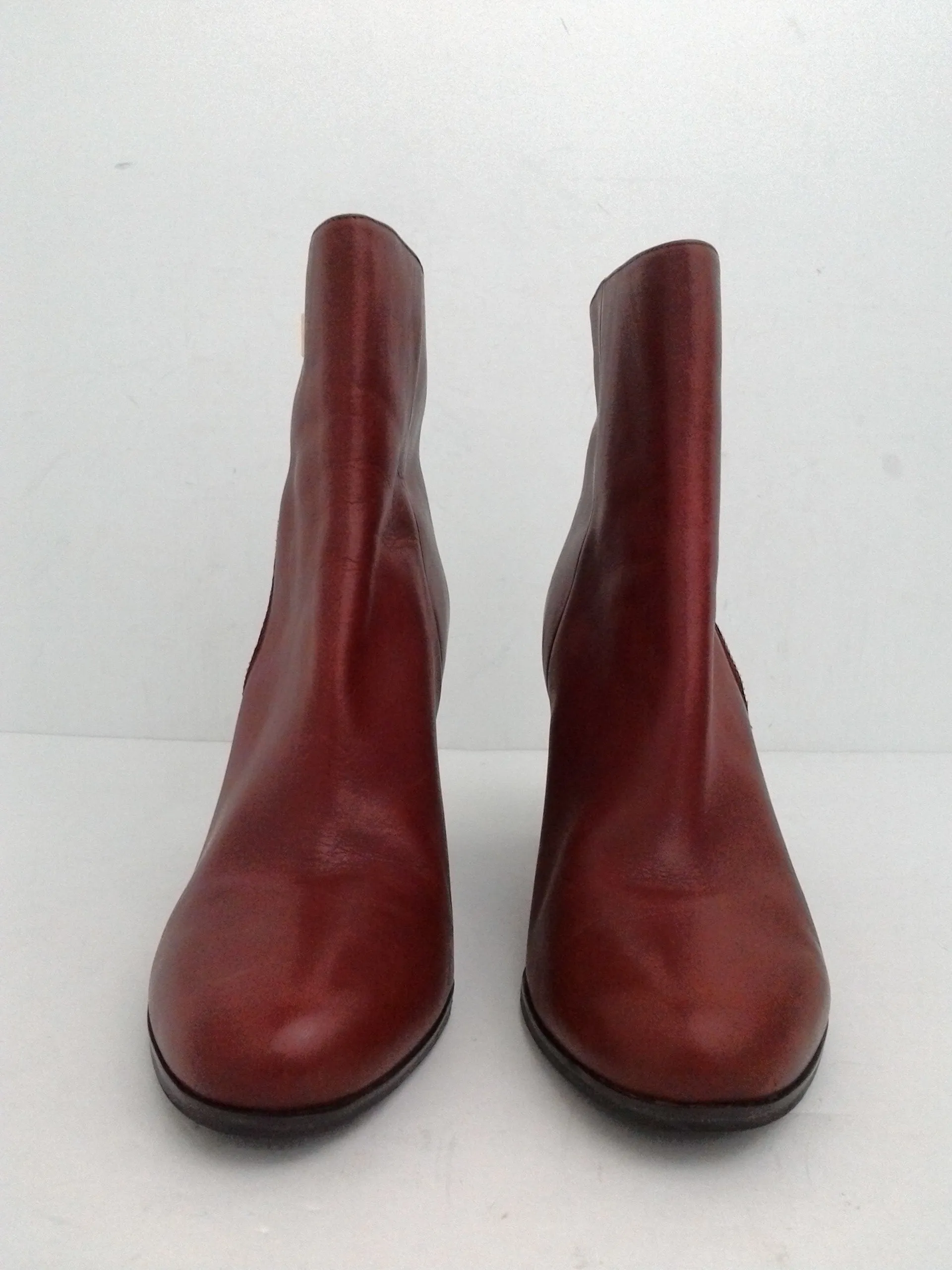 Michael Kors Women's Burnt Red Booties Size 9.5 M