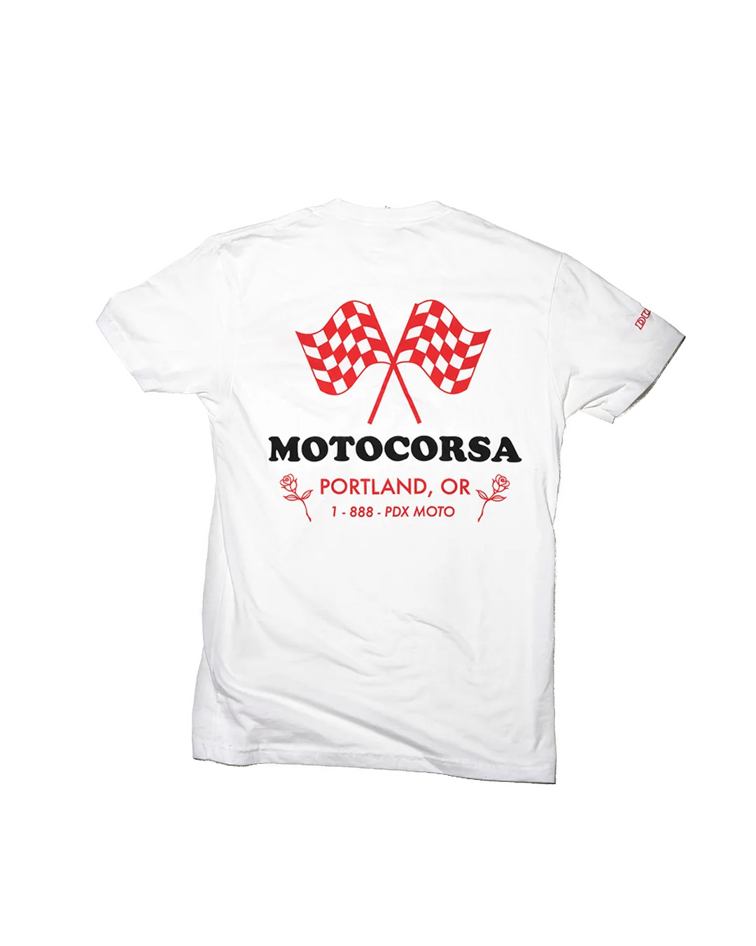 Motocorsa Checkered Tee - White