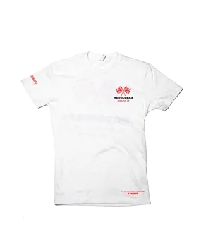 Motocorsa Checkered Tee - White