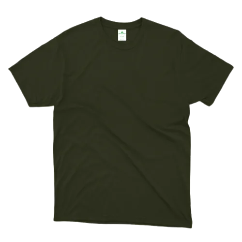 Olive Green Plain T-Shirt