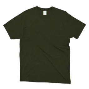 Olive Green Plain T-Shirt