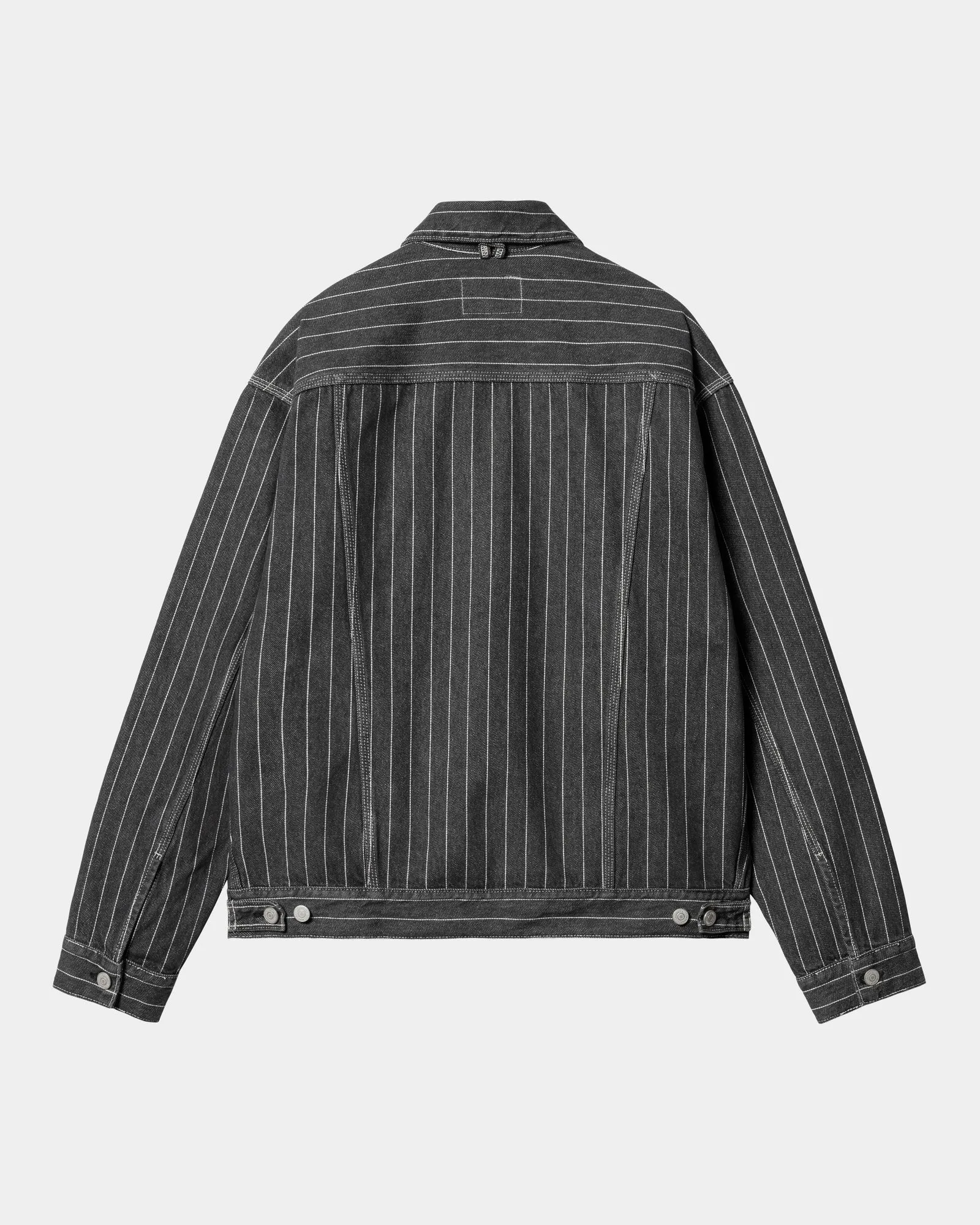 Orlean Stripe Jacket | Black / White (stone washed)