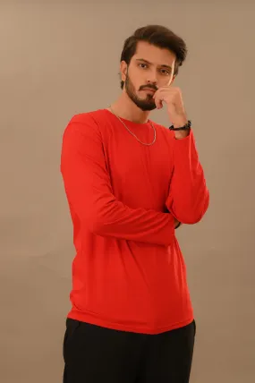 Red Full Sleeve T-Shirt - Men