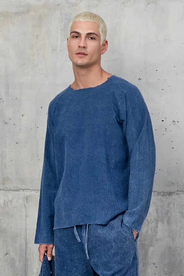 SINGA  [ lion ] - CUT SWEATER NILA LINEN