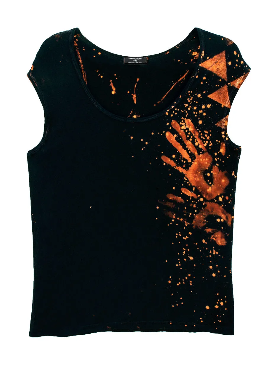 Star Yantra Yoga Tee Black