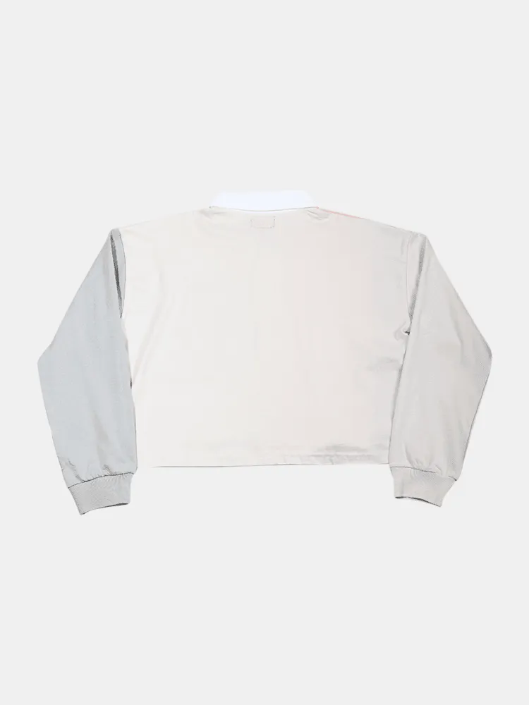 Stussy Eastman Panelled Rugby Long Sleeve - Coral