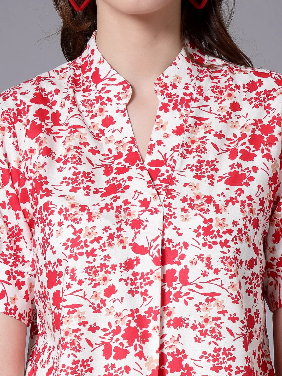 Style Quotient Women Floral Printed Relaxed Smart Casual Top