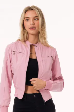 Suede Bomber Jacket