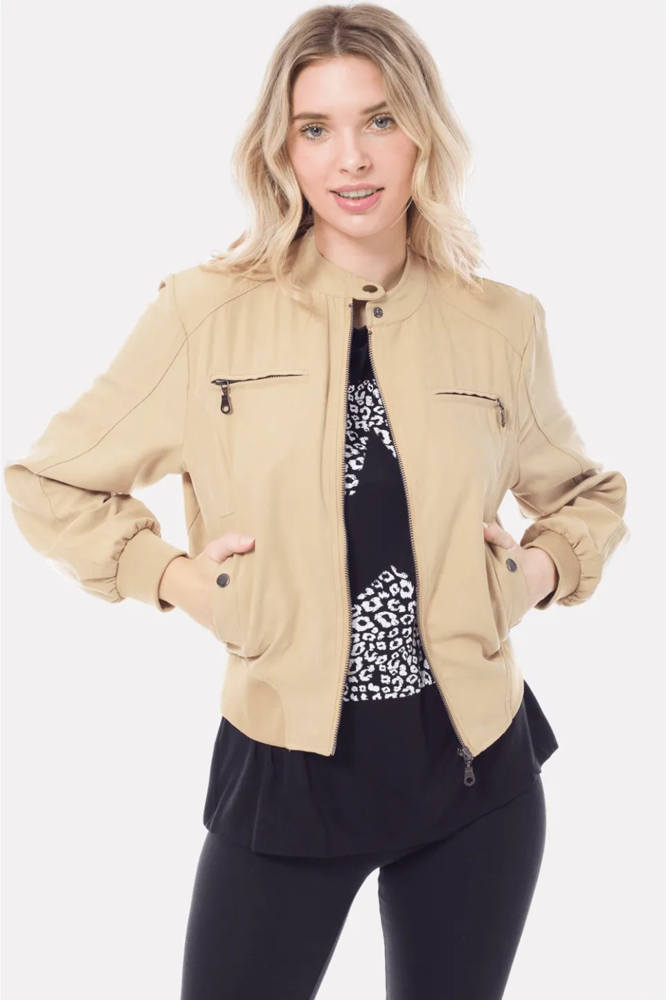 Suede Bomber Jacket