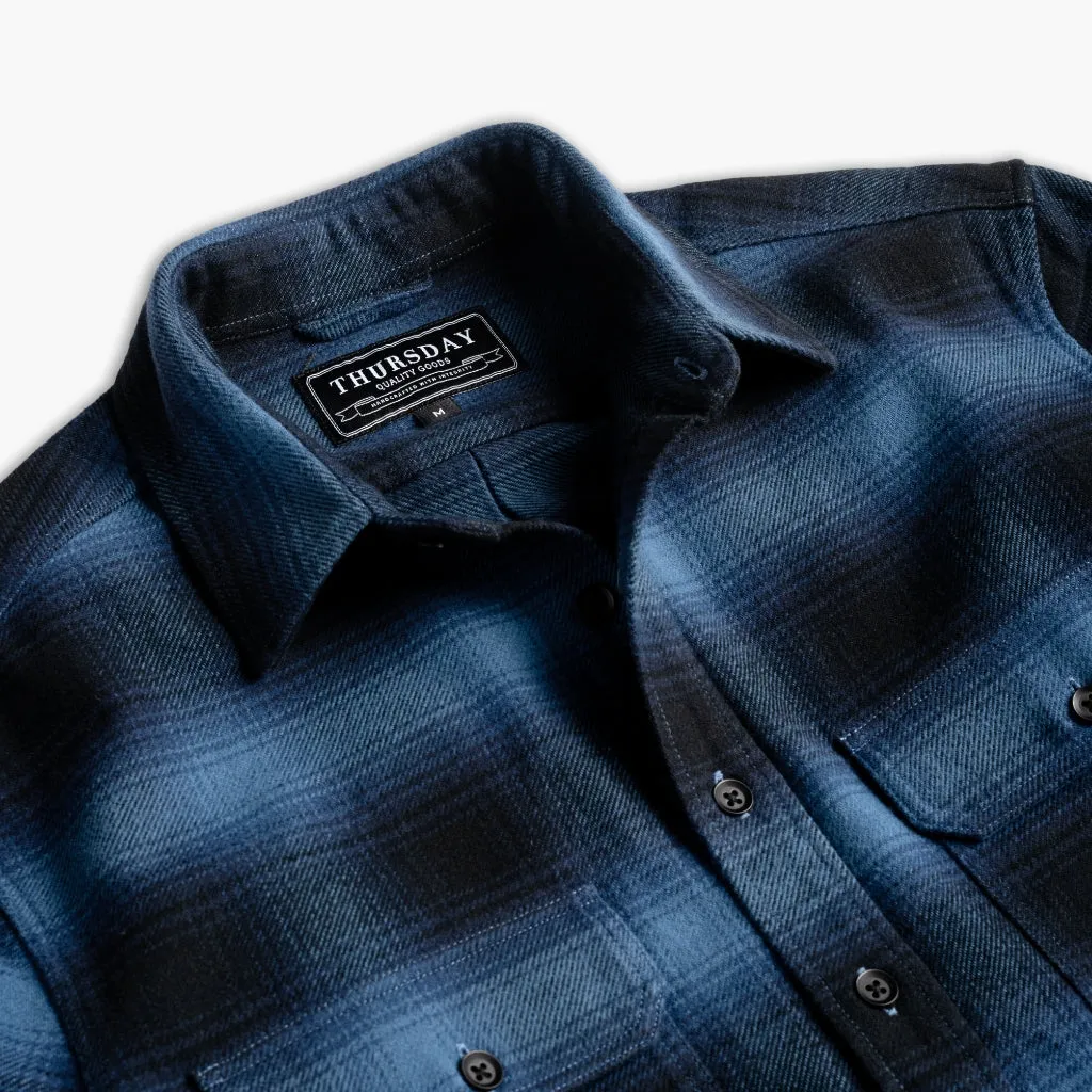 Summit Flannel Shirt | Navy