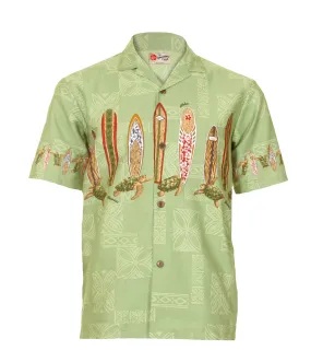 Surfboard Honu Chestband Aloha Shirt