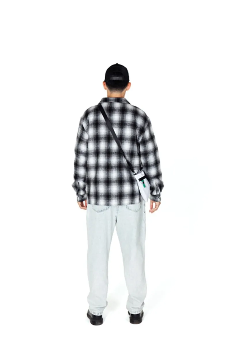 Taikan Heavyweight Plaid Shirt-Black