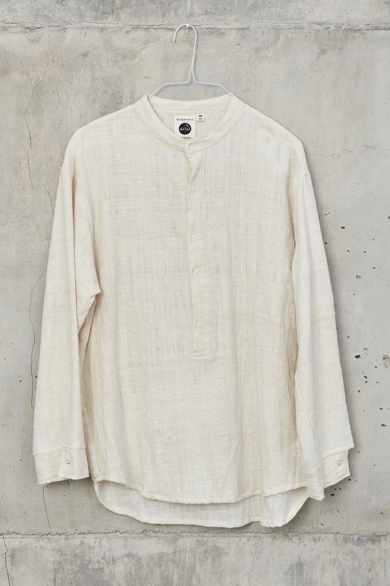 TITIK  [ point ] - HALF BUTTON SHIRT HANDLOOM COTTON