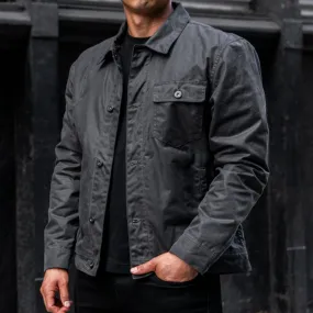 Waxed Canvas Field Jacket | Charcoal