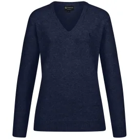 Wool Pullover V Neck Women